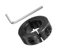 NIYANGLE Soporte de collarín para Cilindro de Gas de sillas de Escritorio en Acero Inoxidable Negro - Abrazadera de fijación sin Herramientas para ambientes de Oficina - Piezas de