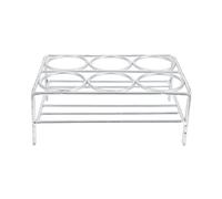 NIYANGLE Soporte de Crisol de Alambre de Níquel Cromado 6 Agujeros Diámetro 36 Mm Resistente Alta Temperatura para Laboratorio y Fundición Metales Práctico y Seguro