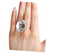 NIYANGLE Soporte De De Cristal Para Extensiones De Pestañas Anillo Adhesivo y Base De Vidrio Accesorio Ligero y Portátil Para Aplicación Profesional De Pestañas