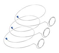 NIYANGLE Soporte de Lupa para Reloj de Hierro Plata, Fácil de Usar y Herramienta Conveniente para Reparación en Tienda de Relojes, Paquete de 3 Unidades