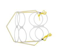 NIYANGLE Soporte Exhibidor Ajustable para Tazas de Té Leche de 12,2 Cm de Diámetro y 29 Cm de Largo, Organizador Colgante para Bebidas 8 Ranuras, Adecuado para Cafeterías, Eventos