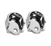 NIYANGLE Soporte para Barra de Armario de Aleación de Zinc Base Reforzada Resistente Corrosión 22 MM Apertura 2 Piezas Adecuado para Armarios Baños y Ventanas