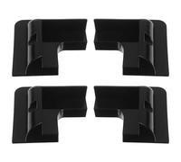 NIYANGLE Soporte para Panel Solar Negro 4 Piezas para Caravanas y Barcos, sin Perforación, Resistente y Ventilado, Kit Montaje para Techo Plano Compatible Energía Renovable Exterior