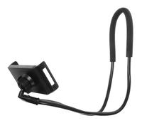 NIYANGLE Soporte para Teléfono Móvil Color Negro Colgante Cuello, Giratorio, Antideslizante y Resistente a Impactos, Aleación de Aluminio y Plástico para Uso en Mesa o Suelo