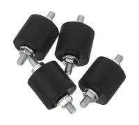 NIYANGLE Soportes Antivibración para Compresor de Aire M6 Kit de Amortiguadores Cilíndricos de Alta Densidad con 4 Unidades y 8 Tuercas Aisladores Resistentes a Vibraciones para