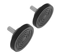 NIYANGLE Soportes Niveladores Ajustables M8/M10 para Muebles y Equipos de Ejercicio Almohadillas Antideslizantes de Goma 58X18 MM 2 Piezas para Cintas de Correr Mesas y Sillas Absorben