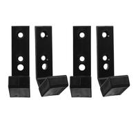 NIYANGLE Soportes para Barras de Pesas 4 Unidades en Pa/pp 40x55x100 Cm, Colgadores de Pared para Almacenamiento y Organización de Equipos de Fitness en Gimnasio y Hogar