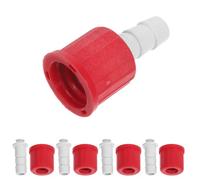 NIYANGLE Tapa para Botella de Reactivo con Adaptador Versátil de Plástico, Rosca Gl14 y Conector de 10mm para Almacenamiento Preciso en Laboratorios, Pack de 5 Unidades