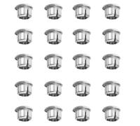 NIYANGLE Tapones para Orificios de Grifo de Cocina 6.7mm, 24 Piezas Botones Indicador Rojo y Azul para Agua Caliente y Fría, Accesorios de Repuesto para Grifería de Baño, Señal