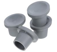 NIYANGLE Tapones para Patas de Silla de Baño 28 Mm 4 Unidades Caucho Antideslizante Ventosa y Refuerzo Metálico para Sillas de Ducha y Bancos de Transferencia en Entornos Húmedos