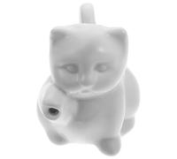 NIYANGLE Tarro de Leche de Cerámica Forma de Animal Blanco, Capacidad 50ml, Resistente Rebabas, Adecuado para Restaurante y Hogar