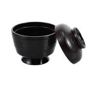 NIYANGLE Tazón de Sopa Miso Japonés de Plástico 9.3x9 Cm Resistente al Calor para Cocina y Hogar Cuenco Multifuncional para Arroz y Sopas con Diseño Tradicional