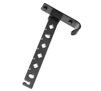 NIYANGLE Tendedero Pared de Aluminio Negro Barra para Ropa Montada con Alta Capacidad Perchero para Balcón Baño y Dormitorio Soporte Resistente y Fácil Instalación