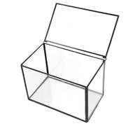 NIYANGLE Terrario de Cristal Transparente para Plantas Suculentas, Recipiente de Vidrio Compacto y Ligero, Maceta Decorativa para Micropaisajes en Interior y Exterior, Contenedor