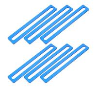 NIYANGLE Tiras Guía de Lectura para Dislexia 6 Piezas Color Azul Transparente Regla Flexible Superposición para Estudiantes y Apoyo Escolar Herramienta Educativa para Mejorar Comprensión