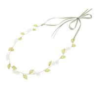 NIYANGLE Tocado de Flores Diadema Floral Verde de Vidrio, Fácil de Hacer Tú Misma, se Fija Cabeza, para Novia y Mujer, Compromisos y Fotografía