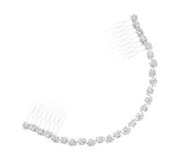 NIYANGLE Tocado De Novia De Cadena Accesorio De Cristal Para Cabello Para Bodas