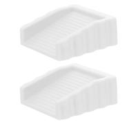 NIYANGLE Tope de Puerta Bidireccional de Caucho 2 Piezas Color Claro, Cuñas Antideslizantes para Protección contra Pellizcos, Tope Decorativo para Parte Inferior de Puertas