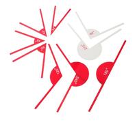 NIYANGLE Transportador Buscador de Ángulos Geométrico 9 Piezas Rojo y Claro, Regla Multiángulo Portátil para Medición Precisa en Dibujo Técnico y Educación Escolar