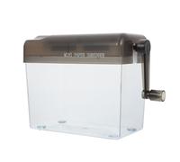 NIYANGLE Trituradora Manual de Papel A6 Mini Trituradora Ligera de Plástico para Escritorio Diseño Simple y Funcionalidad para Destruir Documentos para Oficina y Hogar