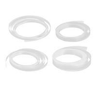 NIYANGLE Tubo Protector Termorretráctil Transparente para Patillas de Gafas 4 Rollos 5Mm 6Mm 7Mm 12Mm X 3m Funda Antideslizante y Resistente Abrasión Accesorios para Gafas Uso