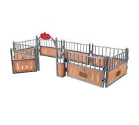 NIYANGLE Valla de Juguete para Caballos, Miniatura de Granja ABS Beige | Accesorio para Figuras y Maquetas de Arena, Uso Diario, Juego Simbólico y Aprendizaje Infantil