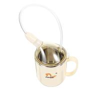 NIYANGLE Vasos Para Beber Con Tapas Vasos Para Beber De Acero Inoxidable Taza De Alimentación A Prueba De Roturas Taza De Alimentación Para Personas Mayores Taza De Metal Taza Para