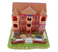 NIYANGLE Villa de Papel para Ceremonia de Sacrificio Estilo Japonés Villa de Papel Ancestral para Quemar de Gran Espacio Dinero Fantasma de Sacrificio para Festival Fantasmas Chinos Dinero