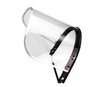 NIYANGLE Visera Protectora Facial Transparente para Casco, Ligera Aleación de Aluminio Pvc, Adecuado para Pulir y Protección Integral contra Salpicaduras en Construcción Color Aleatorio