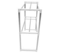 NIYANGLE Zapatero Metálico Extensible para Puerta Organizador Ajustable y Ahorro de Espacio Estante Multifuncional para Entrada y Armario Almacenamiento Práctico y Compacto