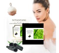 Niyantang Jabón de Cúrcuma,Jabón de Cúrcuma en Pastilla,Jabón Natural en Pastilla para Cara y Cuerpo,Jabón Limpiador Suave Hidratante y Calmante para Todo Tipo de Pieles (F)