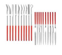 Niyata - 20 agujas de diamante para limar metales de alta dureza, vidrio, piedra, madera, diferentes formas, sólidos y duraderos