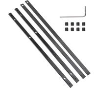NIYATA 4Pcs Conectores de carril de guía, Conector de riel de guía para Festool,Conector de riel de guía para Makita, para carril recto carril acodado carril cuadrado con cortinas,Negro