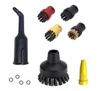 NIYATA - Accesorio limpiador de vapor para Karcher, accesorios para limpiadores de vapor con boquillas, anillos de sellado, cepillos redondos, para Kärcher SC1 SC2 SC3 SC4 SC5 SC7 CTK10