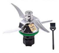 NIYATA Accesorios para Thermomix tm6, cuchillo cuchilla de repuesto para Vorwerk TM5 TM6, hoja para TM5 TM6, picar y mezclar alimentos, con cepillo de limpieza, plata