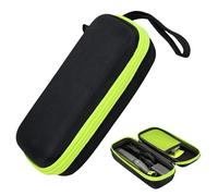 NIYATA Bolsa de almacenamiento organizadora para afeitadora eléctrica y recortadora, funda rígida de viaje para Philips Norelco OneBlade 360 y Pro, Braun Series 3/5/7/9, Wahl, Hatteker (verde)