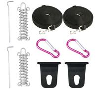 NIYATA Correas de trinquete resistentes con ganchos, correas de tormenta de toldo, kit de amarre de toldo, para toldos de caravana, kit de amarre, accesorios de toldo