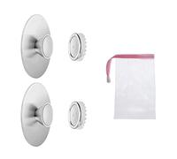 Niyata - Jabonera magnético de acero inoxidable, Soporte Jabon, Jabonera de Pared, 3 piezas para jabón, sin necesidad de perforar agujeros, adecuado para la cocina y el cuarto de baño