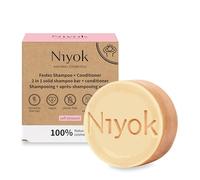 Niyok Champú sólido 2 en 1 + acondicionador - Flor suave 80 g