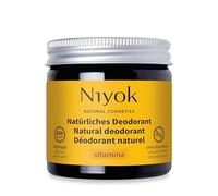 Niyok® Desodorante 2 en 1 antitranspirante "Vitamina" (40 ml) • Desodorante natural sin aluminio • Protección 24 horas contra el olor y el sudor • Desodorante crema para hombre y mujer • Crema