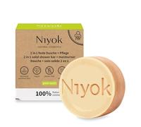 Niyok Ducha sólida 2 en 1 + cuidado - Toque verde 80 g