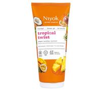 Niyok Gel de ducha Tropical Twist 200 ml - Gel de ducha hidratante para una limpieza suave, fórmula nutritiva para piel suave, aroma a maracuyá y mango, fabricado en Alemania