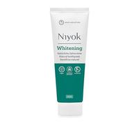 Niyok® Pasta de dientes blanqueadora "Mint" (75 ml) • Pasta de dientes remineralizante para dientes blancos • Cuidado natural y frescura • Tubo reducido de plástico • Sin flúor ni vegano