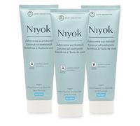 Niyok Pasta de dientes de menta helada 3 x 75 ml con aceite de coco orgánico