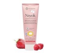 Niyok® Pasta de dientes orgánica para niños (75 ml) • Natural sin flúor para proteger dientes y encías • Crema dental vegana con sabor a fresa y frambuesa