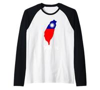 Niza Bandera de Taiwán país Camiseta Manga Raglan
