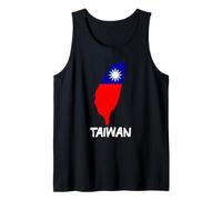 Niza Bandera de Taiwán país Camiseta sin Mangas