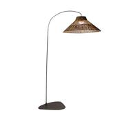 Niza - Lámpara de pie o aplique de pared para exterior inalámbrica, bombilla recargable con mando a distancia, 230 cm de altura natural