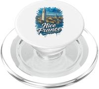 Niza Torre de Francia Catedral Acuarela Ciudad Viaje Recuer PopSockets PopGrip para MagSafe