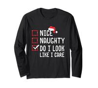 Niza traviesa ¿Me Veo como si me importara? Lista de Navidad Manga Larga